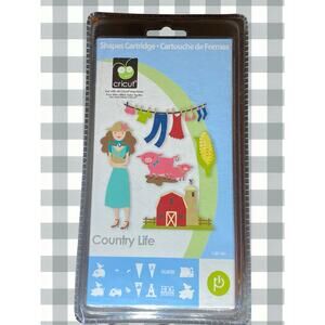 Retired Cricut Country Life Cartridge Sealed NIB Barn Tractor Farm Animals